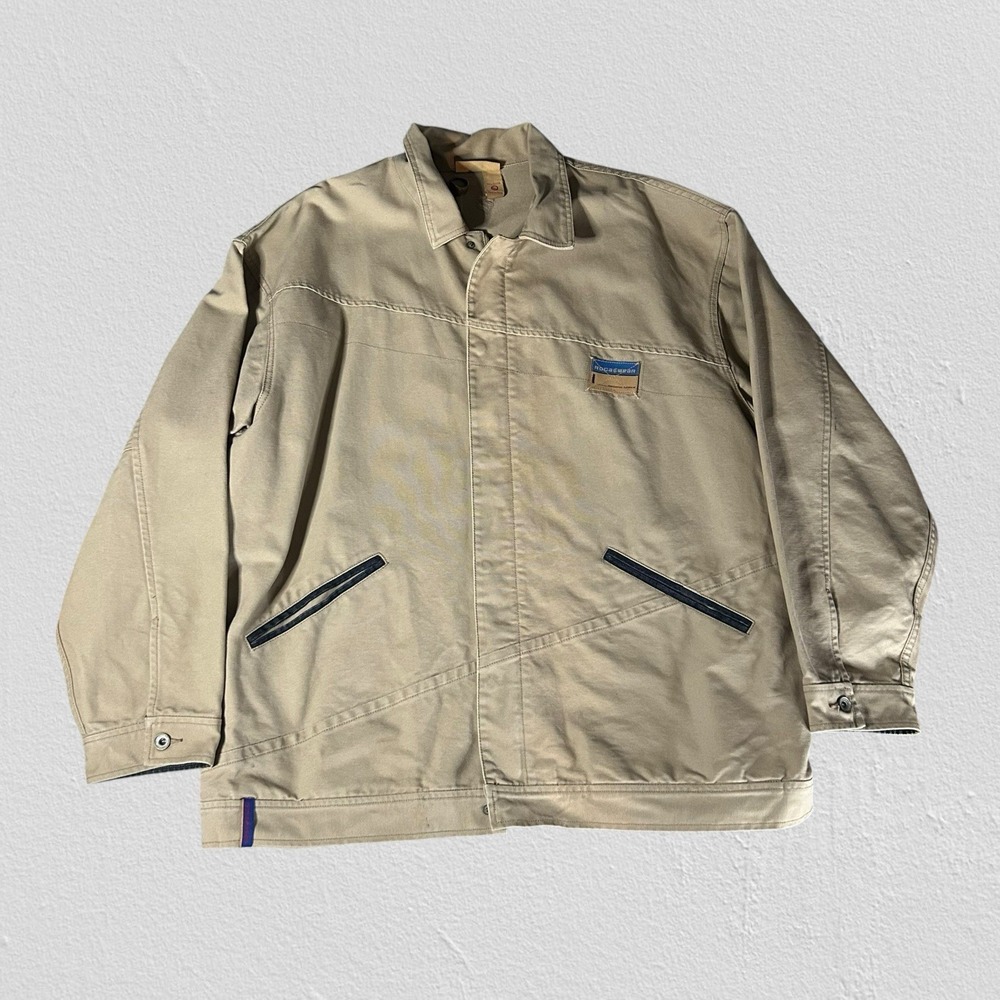 Rocawear Mens 3xl Jacket Khaki Canvas Workwear Type Beige